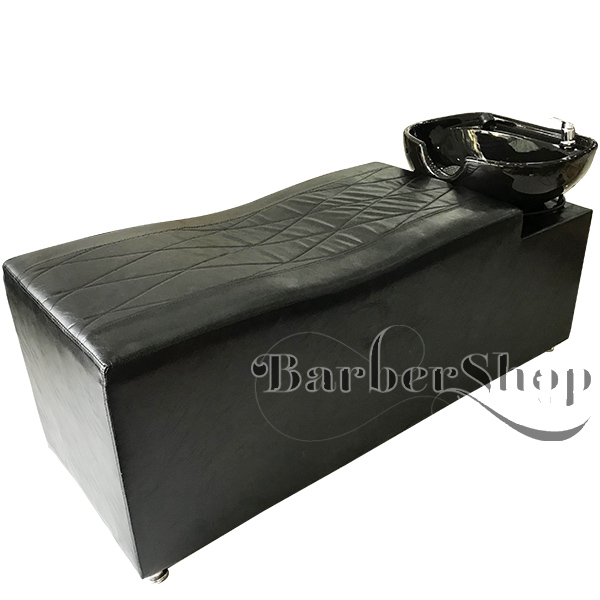 Giường gội gỗ bọc da Barber BG-002